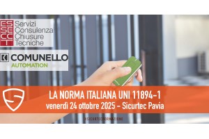 Cancelli Automatici: La nuova norma Italiana UNI 11894-1. Presso filiale di Pavia